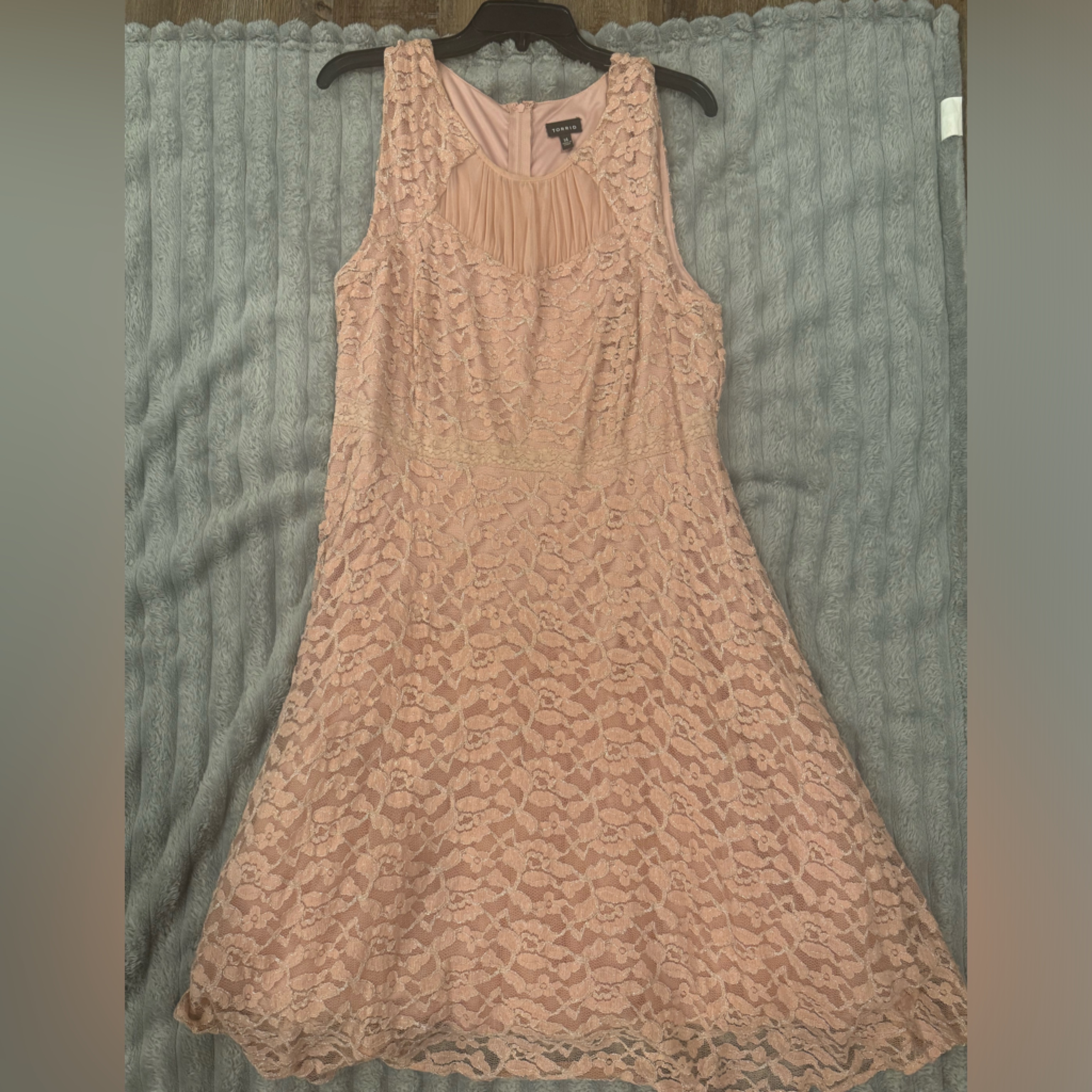 Pink Lace Dress Size 14